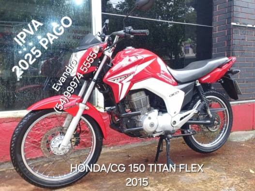 HONDA - CG 150 - 2015/2015 - Vermelha - R$ 13.390,00