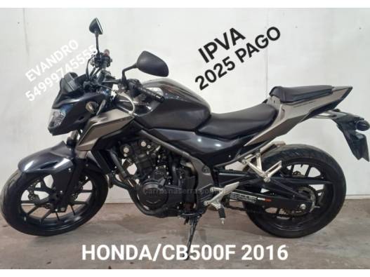 HONDA - CB 500F - 2016/2016 - Preta - R$ 28.900,00